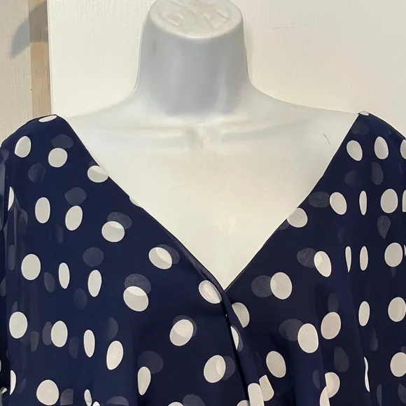 Jessica Howard Navy and White Asymmetrical Dress - Picture 7 of 7